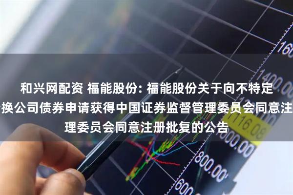 和兴网配资 福能股份: 福能股份关于向不特定对象发行可转换公司债券申请获得中国证券监督管理委员会同意注册批复的公告